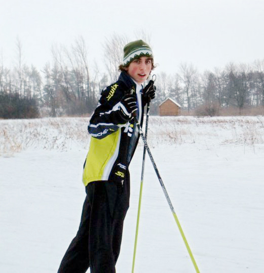 Kevin Dammen skiing Nature Center