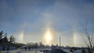 2. Sun dog & pillar